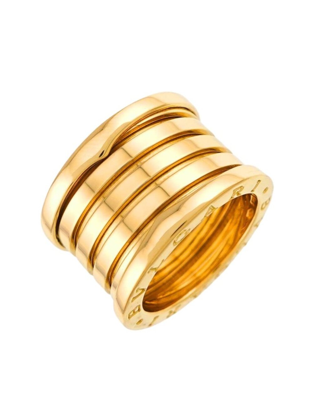 Bvlgari B.zero1 Band 53 Ring 18k Yellow Gold 750
